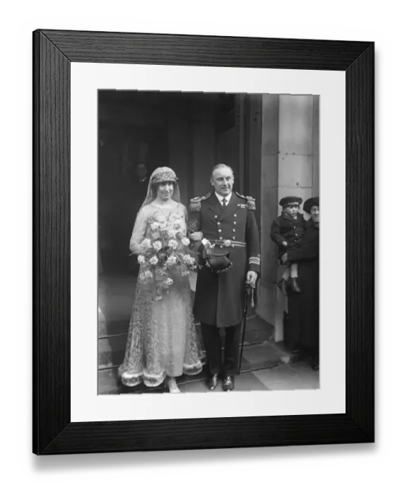 Framed Print : Lady Edward Spencer Churchills cousin weds. The wedding of Lt Com Harold Owen Joyce Framed Print : Lady Edward Spencer Churchills cousin weds. The wedding of Lt Com Harold Owen Joyce