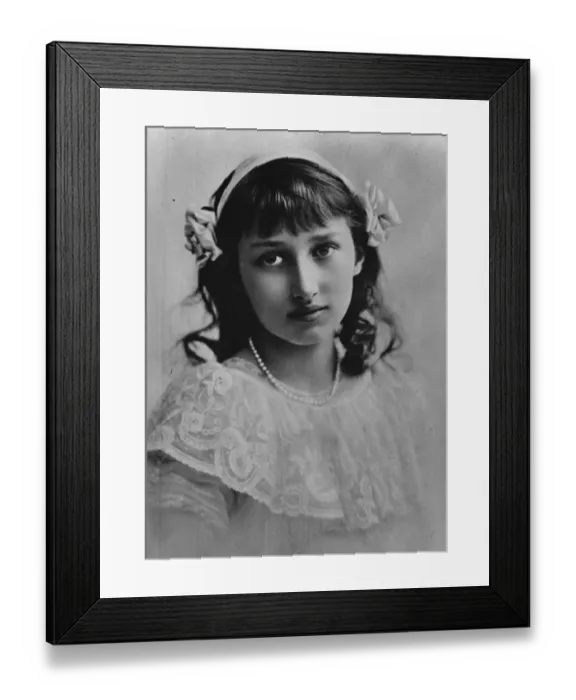 Framed Print : Romance of the Royal wedding. The actual portrait of Princess Martha which won Framed Print : Romance of the Royal wedding. The actual portrait of Princess Martha which won