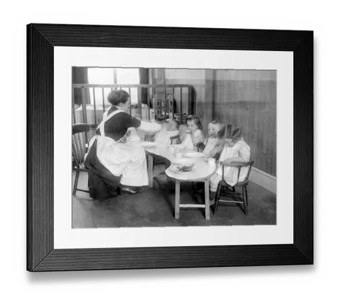 Framed Print : War Creche exclusive for munition workers. children at Acton, known as the Acton Central Nursery Framed Print : War Creche exclusive for munition workers. children at Acton, known as the Acton Central Nursery