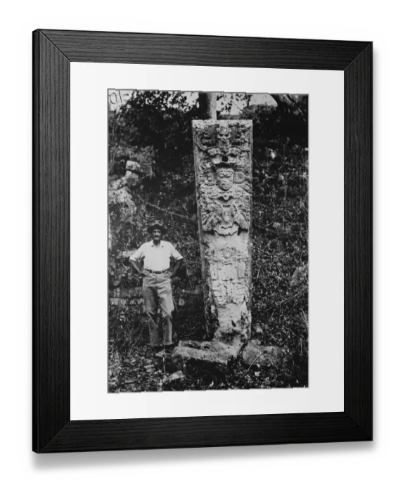 Framed Print : Yucatan exploration. 1926
