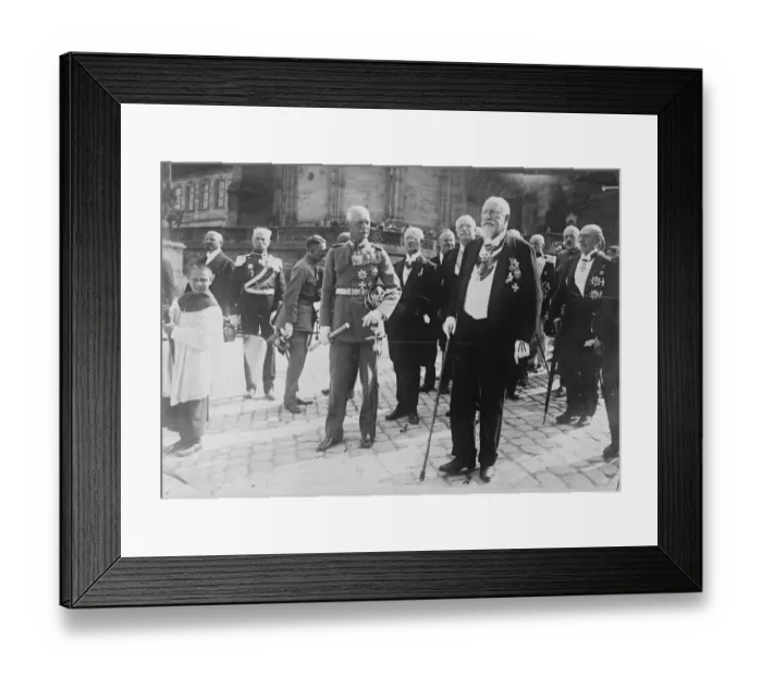 Framed Print : Ex - King Ferdinand of Bulgaria and ex - Crown Prince Rupert of Bavaria attended Framed Print : Ex - King Ferdinand of Bulgaria and ex - Crown Prince Rupert of Bavaria attended