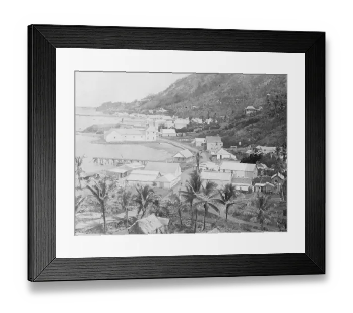 Framed Print : Fiji Island Levuka ( Ovalan Island ) showing the harbour 26 March 1920 Framed Print : Fiji Island Levuka ( Ovalan Island ) showing the harbour 26 March 1920