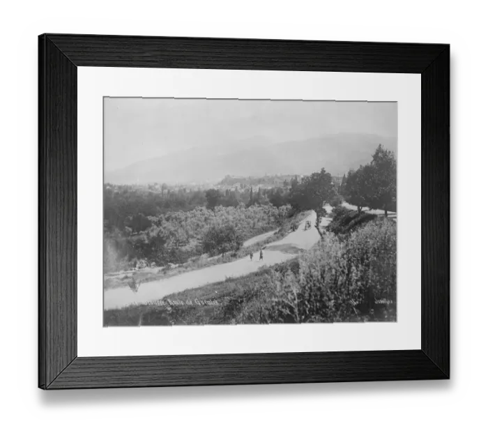 Framed Print : The Guemlak Highway near Bursa Turkey 2 October 1922