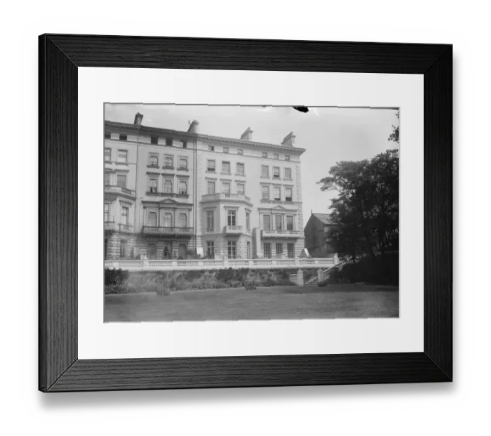Framed Print : A Palace for the US Ambassador at 13 and 14, Princes Gate, London. A front Framed Print : A Palace for the US Ambassador at 13 and 14, Princes Gate, London. A front