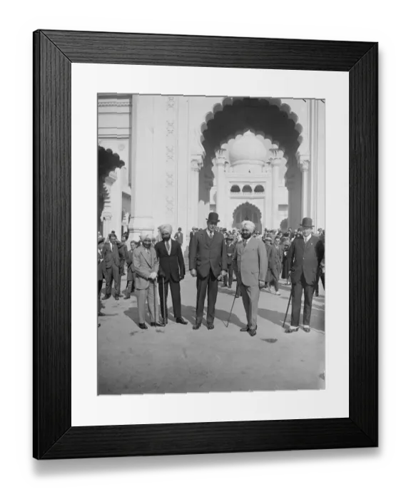 Framed Print : Maharajah of Patiala visits Wembley The Maharajah photographed at the entrance to Framed Print : Maharajah of Patiala visits Wembley The Maharajah photographed at the entrance to