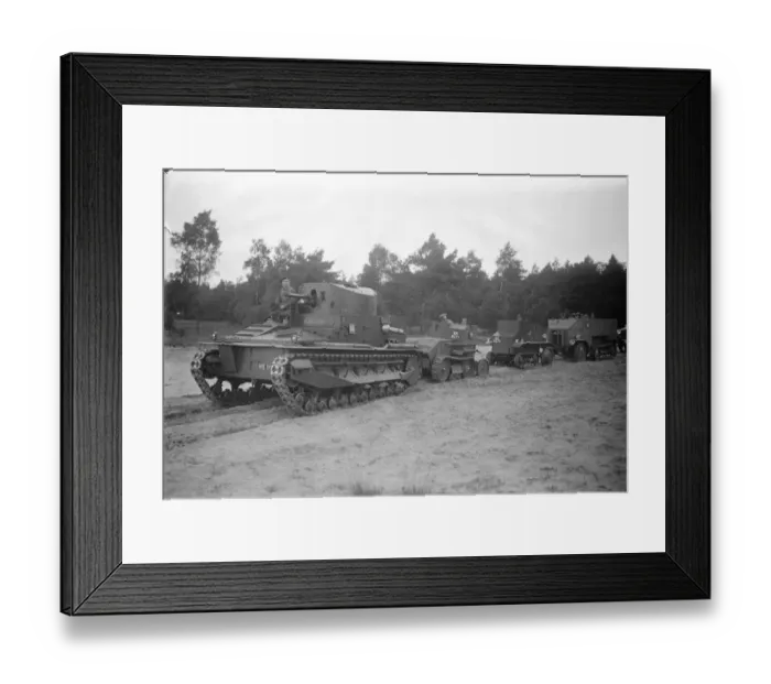 Framed Print : Colonial office conference visitors see war office demonstration of transport cross Framed Print : Colonial office conference visitors see war office demonstration of transport cross