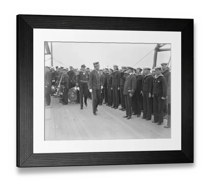 Framed Print : The Crown Prince of Sweden and Lady Louise Mountbatten visit the Swedish Battle Squadron Framed Print : The Crown Prince of Sweden and Lady Louise Mountbatten visit the Swedish Battle Squadron