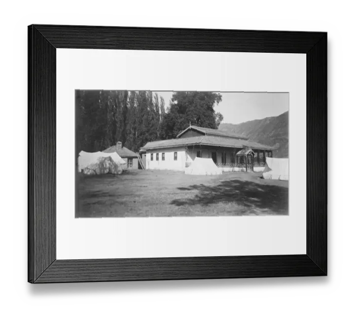 Framed Print : Kashmir, India. The heir apparents ( to the Maharajah ) private rest house