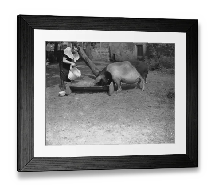 Framed Print : Miss Edna Maude the seventeen year old dancer on holiday at Bridgewater 25 June 1923