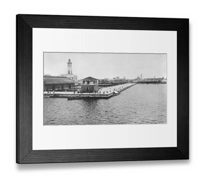 Framed Print : The principal port of Veracruz of Mexico 29 September 1926