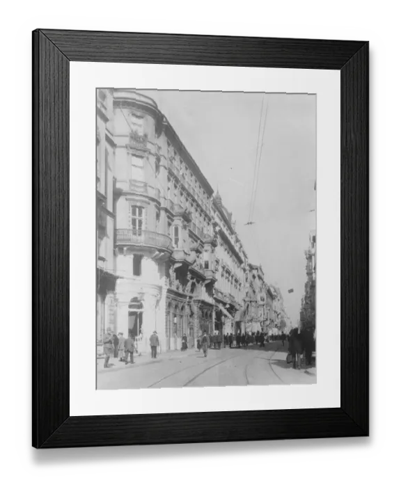 Framed Print : Constantinople of Turkey The Grand Rue de Pera 12 September 1922 Framed Print : Constantinople of Turkey The Grand Rue de Pera 12 September 1922