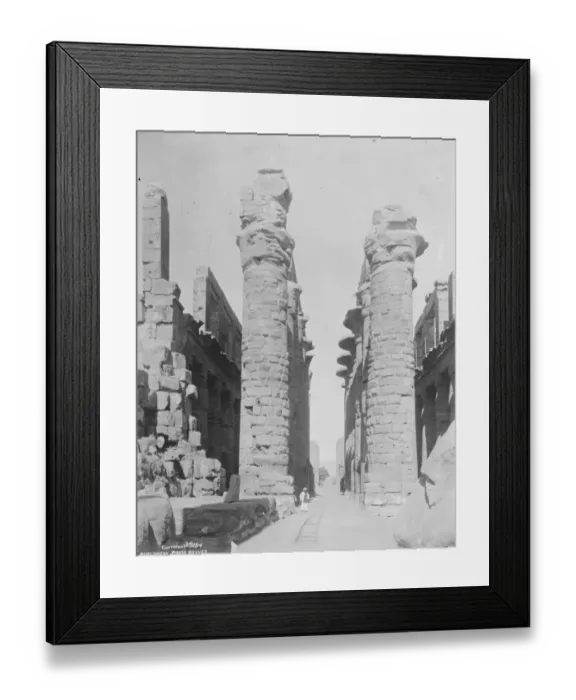 Framed Print : Famous temple in peril Serious steps are being taken by Egyptian Government to effect
