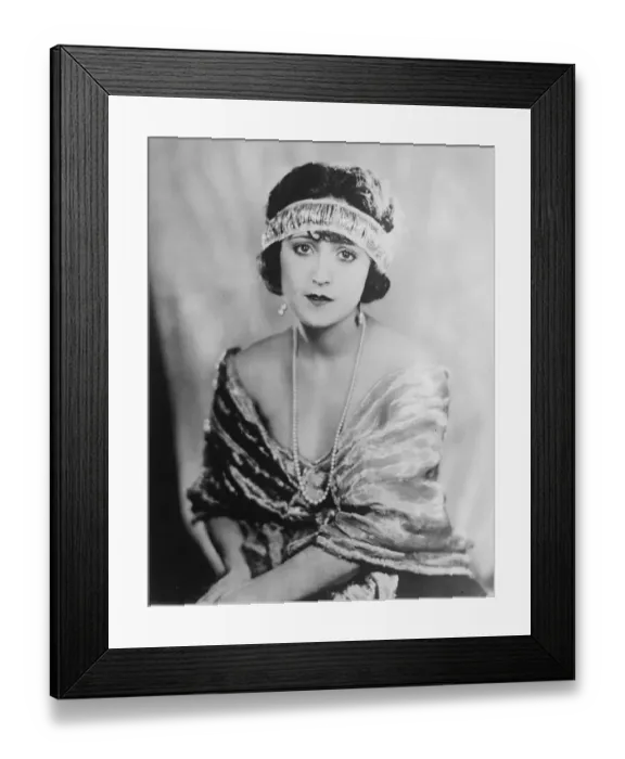 Framed Print : Virginia Browne Faire, film actress 1924