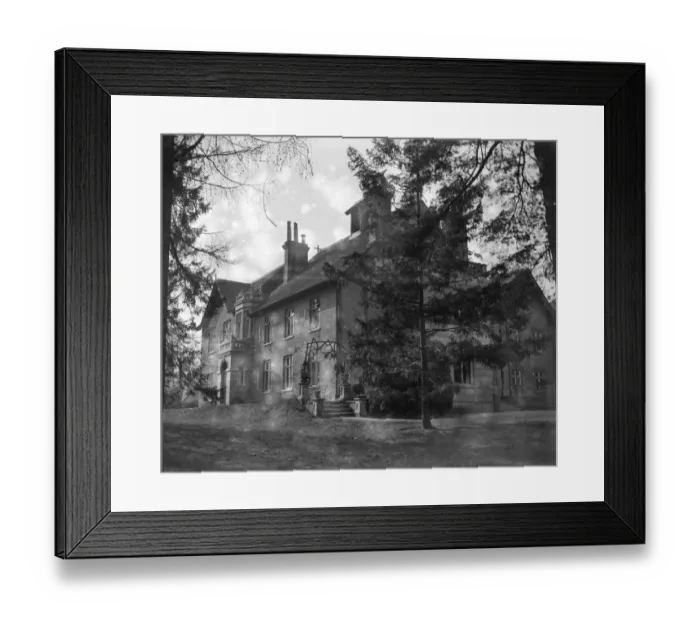 Framed Print : The Hall, Northwood, given by Mr Alfred Denville, of Southpont, as a home for retired actors Framed Print : The Hall, Northwood, given by Mr Alfred Denville, of Southpont, as a home for retired actors