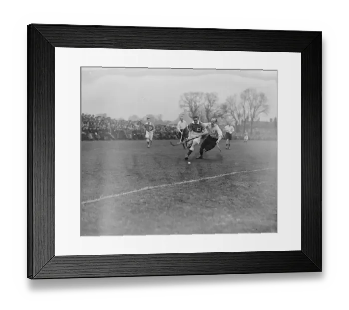 Framed Print : International hockey at Beckenham England versus Ireland 12 March 1921 Framed Print : International hockey at Beckenham England versus Ireland 12 March 1921