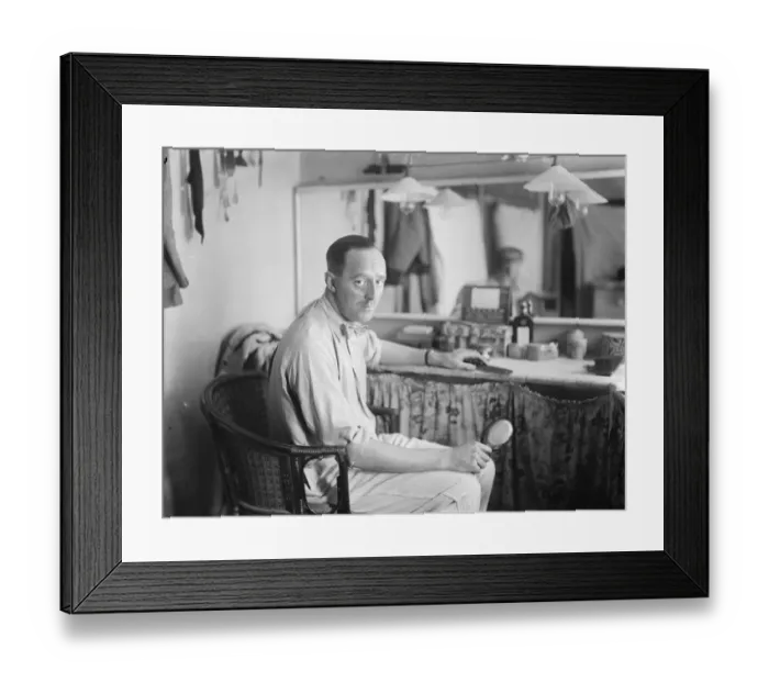 Framed Print : Earl is West End play. Earl Cowley is to appear in Our Betters at the Globe
