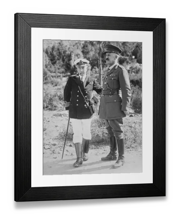 Framed Print : The Earl of Athlone witnesses big South African mimic battle at Constantia Nek. Cape Framed Print : The Earl of Athlone witnesses big South African mimic battle at Constantia Nek. Cape
