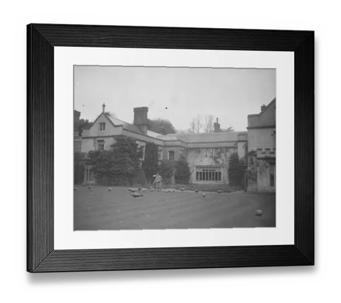 Framed Print : King of Sweden as the guest of Sir Trehawke and Lady Kekewich 5 November 1923