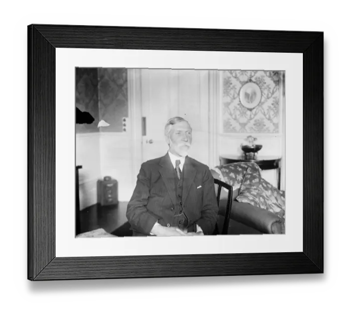 Framed Print : Sir Charles Sanderson, controller of London postal service, who is retiring. 23 Framed Print : Sir Charles Sanderson, controller of London postal service, who is retiring. 23