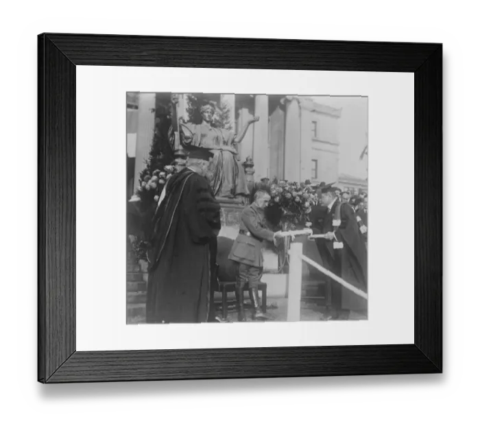 Framed Print : Marshal Foch at Columbia University. Dr N Murray Butler, President of the University Framed Print : Marshal Foch at Columbia University. Dr N Murray Butler, President of the University