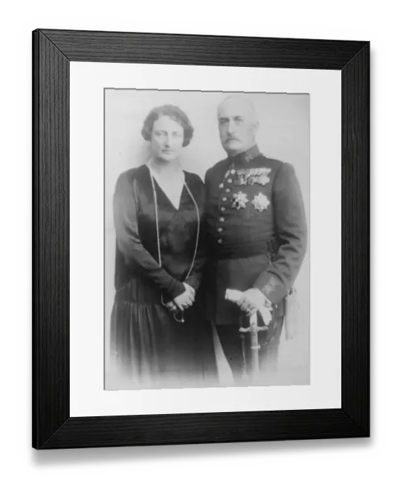 Framed Print : Paying a private visit to England The infant Carlos of Spain with his wife