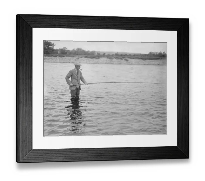 Framed Print : Duke of Richmond Salmon Fishing in Scotland Lord Esme of Gordon Lennox son of
