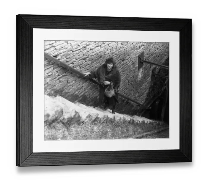 Framed Print : The young dancer, Miss Edna Maude, at the Mushroom Tunnel at Corsham, Wiltshire Framed Print : The young dancer, Miss Edna Maude, at the Mushroom Tunnel at Corsham, Wiltshire