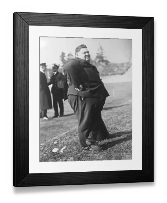 Framed Print : The weighty argument in the battle Tony Augustus of the US Navy who acted as cheer