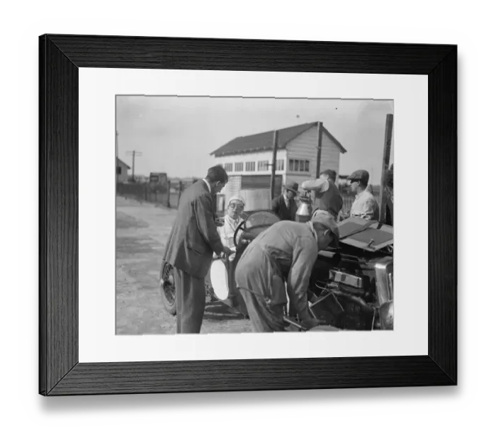 Framed Print : Speed bid. The Honourable Mrs Joan Chetwynd attempted to break the 12 hours speed record Framed Print : Speed bid. The Honourable Mrs Joan Chetwynd attempted to break the 12 hours speed record