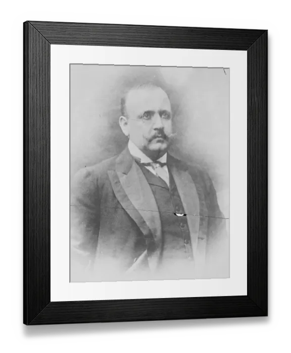 Framed Print : Greek Ex Minister Arrested M G Baltazzi the former Greek Foreign Minister, who