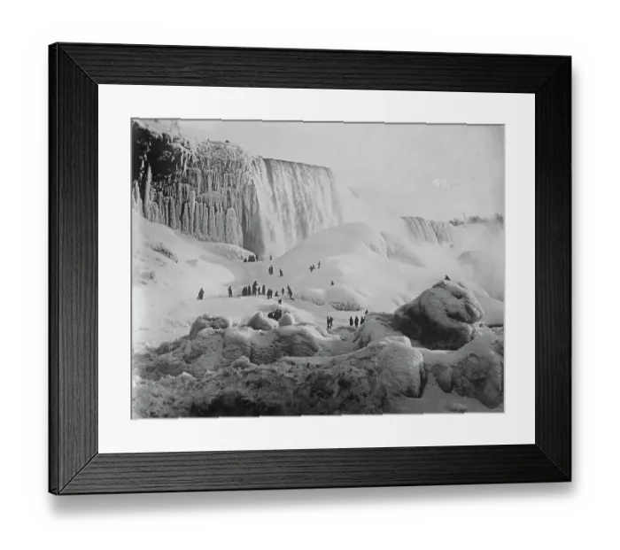 Framed Print : Niagara in winters grip A striking study of the frozen Niagara Falls 8 December 1925 Framed Print : Niagara in winters grip A striking study of the frozen Niagara Falls 8 December 1925