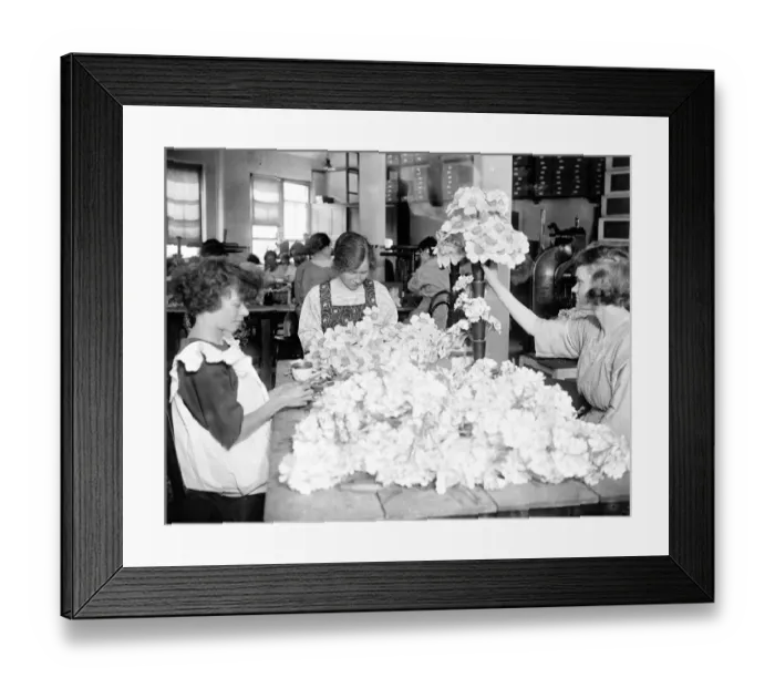 Framed Print : Ladies making preparations for Alexandra Rose Day 15 June 1922 Framed Print : Ladies making preparations for Alexandra Rose Day 15 June 1922