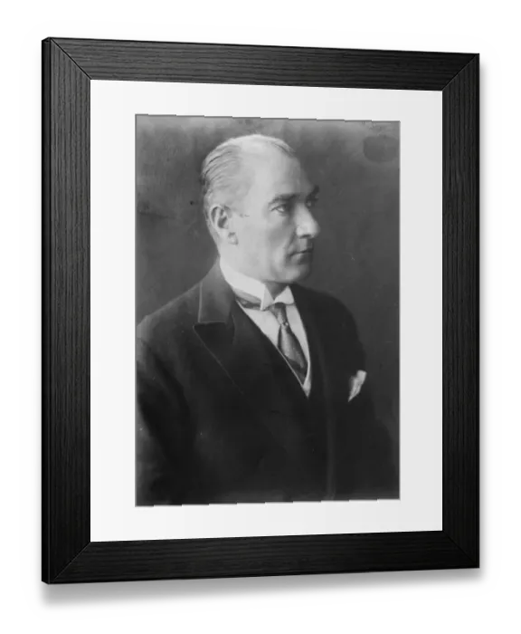 Framed Print : The Ghazi as he is today. A striking new portrait of Mustapha Kemal Pasha. 19 Framed Print : The Ghazi as he is today. A striking new portrait of Mustapha Kemal Pasha. 19