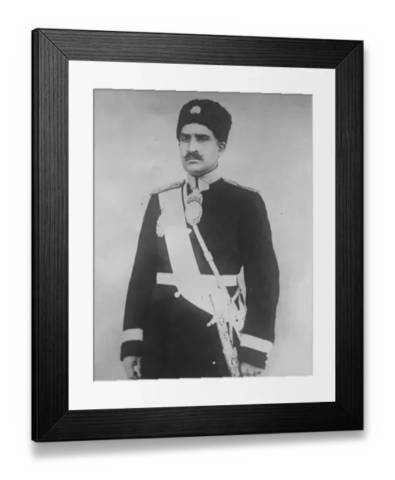 Framed Print : New ruler of Persia. The representatives of the different foreign Governments have Framed Print : New ruler of Persia. The representatives of the different foreign Governments have