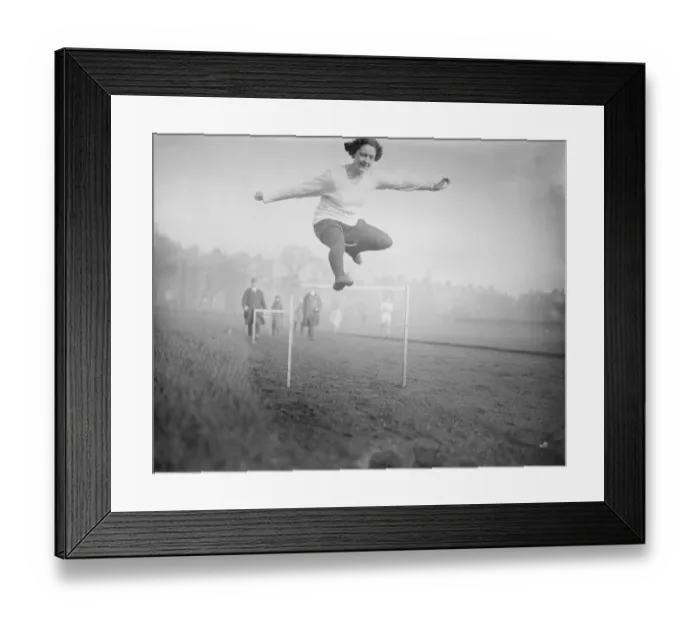 Framed Print : Women Athletes Training at Paddington for International Games at Monte Carlo Miss Framed Print : Women Athletes Training at Paddington for International Games at Monte Carlo Miss