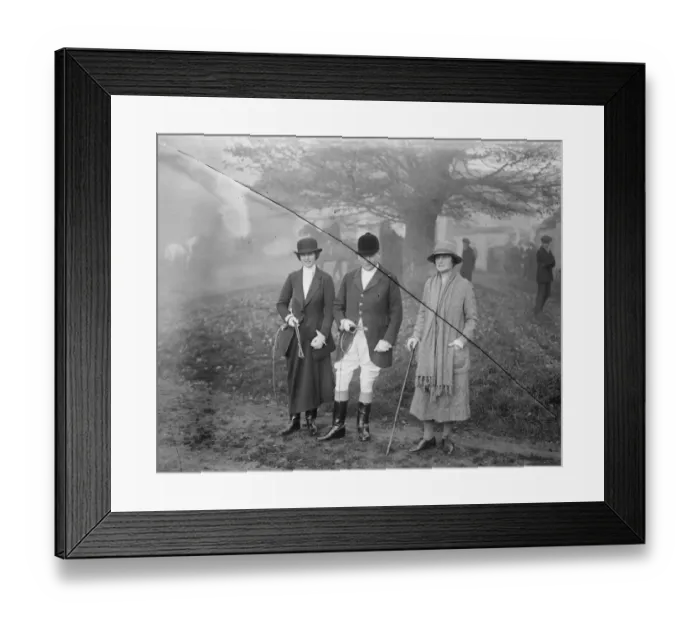 Framed Print : Meet of the Whaddon Chase at Creslow. The Earl of Orkney ( the MFH ), the Countess of Orkney Framed Print : Meet of the Whaddon Chase at Creslow. The Earl of Orkney ( the MFH ), the Countess of Orkney