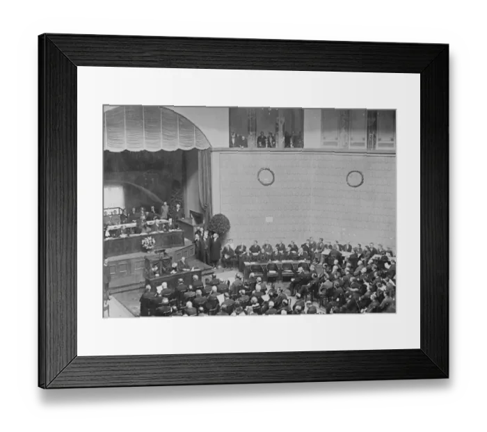 Framed Print : Where the German Parliament is sitting. Interior of building at Stuttgart, Germany Framed Print : Where the German Parliament is sitting. Interior of building at Stuttgart, Germany