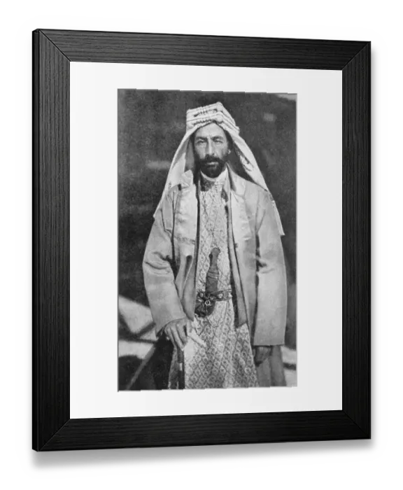 Framed Print : The Emir of Ali Eldest Son and Heir of King Hussein of the Hedjez 26 February 1924 Framed Print : The Emir of Ali Eldest Son and Heir of King Hussein of the Hedjez 26 February 1924