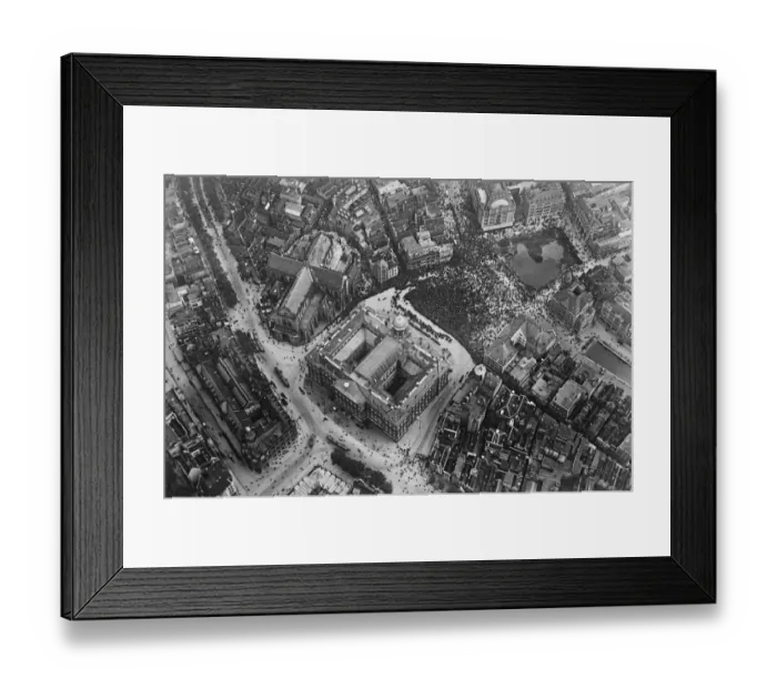 Framed Print : An aerial view of Amsterdam. 12 September 1923