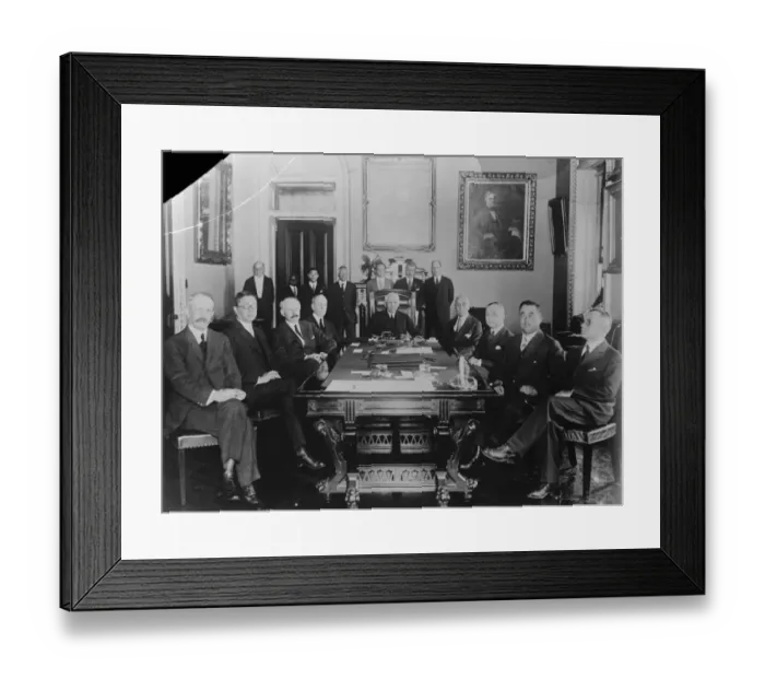 Framed Print : Nine power treaty signed in state department at Washington Representatives of Framed Print : Nine power treaty signed in state department at Washington Representatives of
