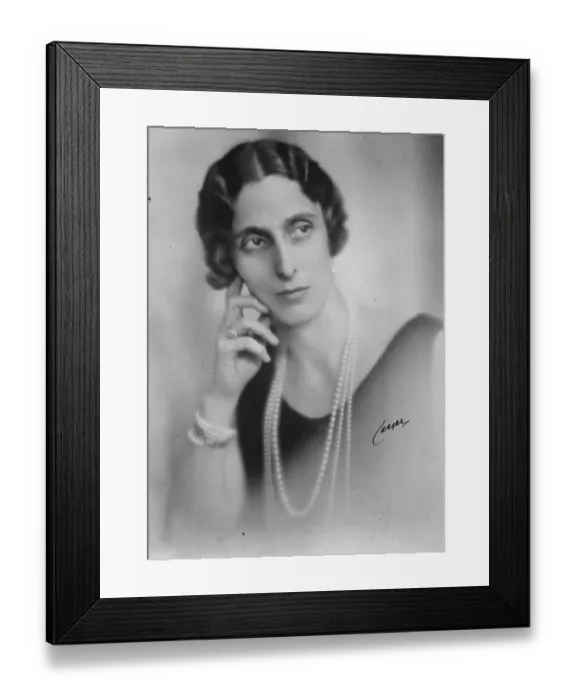 Framed Print : The Crown Princess of Sweden. April 1929 Framed Print : The Crown Princess of Sweden. April 1929