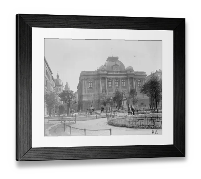 Framed Print : Lemberg, Poland. The National Museum, Lemberg. 24 October 1921