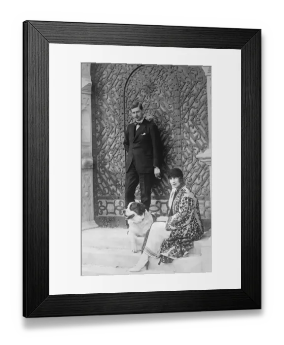 Framed Print : A Future King and Queen The Crown Prince and Princess of Romania photographed before Framed Print : A Future King and Queen The Crown Prince and Princess of Romania photographed before
