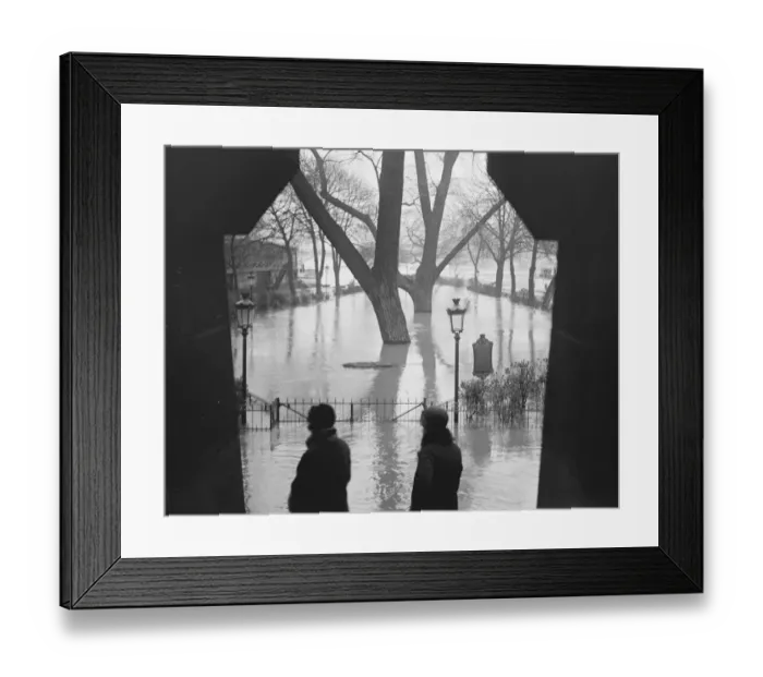 Framed Print : Paris Floods. A view taken through an Arcnway of the Pont Neuf showing the IIe Framed Print : Paris Floods. A view taken through an Arcnway of the Pont Neuf showing the IIe