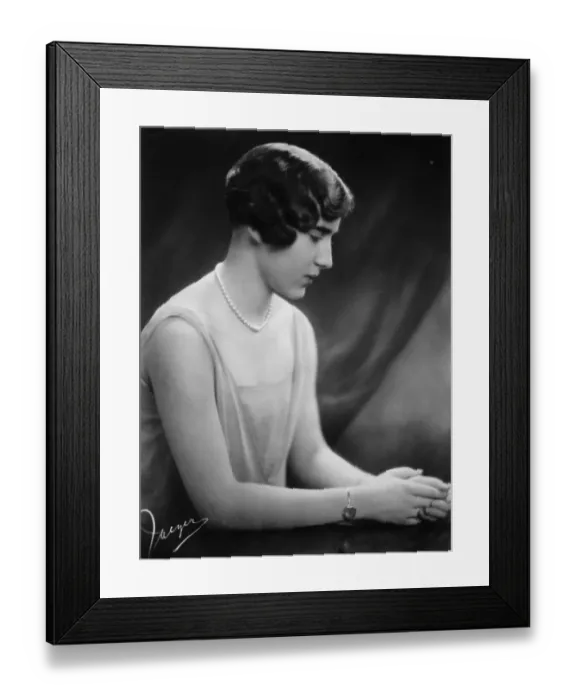 Framed Print : Princess Ingrid of Sweden. 8 January 1927 Framed Print : Princess Ingrid of Sweden. 8 January 1927