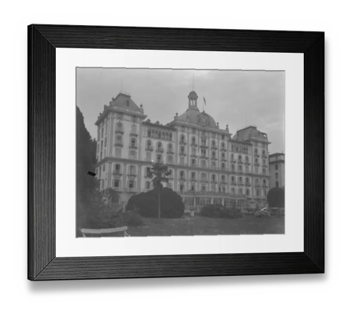 Framed Print : Grand Hotel des Isles Borromees Italy. 1921 Framed Print : Grand Hotel des Isles Borromees Italy. 1921