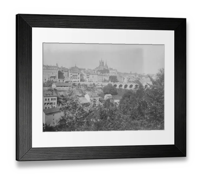 Framed Print : Where the Near East conference will be held. A striking view of Lausanne, where Framed Print : Where the Near East conference will be held. A striking view of Lausanne, where