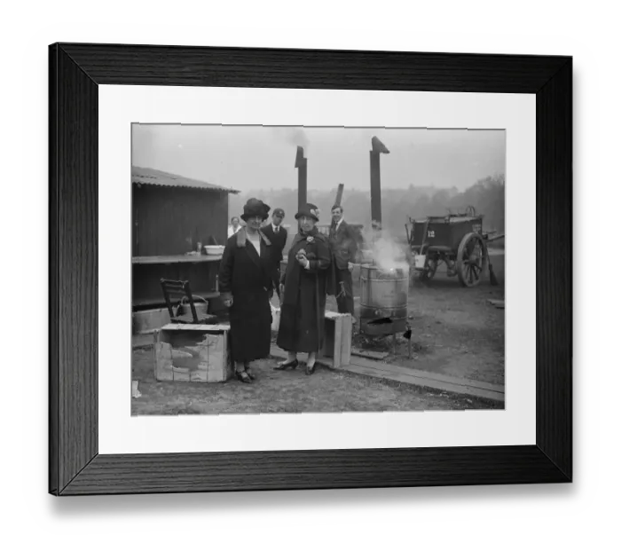 Framed Print : Mrs Norrie, CBE, ( left ) and Princess Helena Victoria, photgraphed in Hyde Park Framed Print : Mrs Norrie, CBE, ( left ) and Princess Helena Victoria, photgraphed in Hyde Park