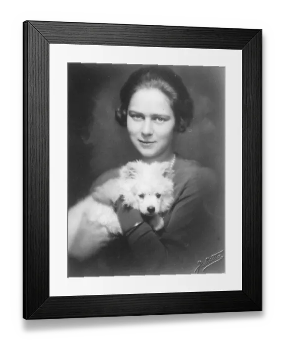 Framed Print : A pretty Princess. A new portrait study of Princess Ileana of Romania, who will Framed Print : A pretty Princess. A new portrait study of Princess Ileana of Romania, who will