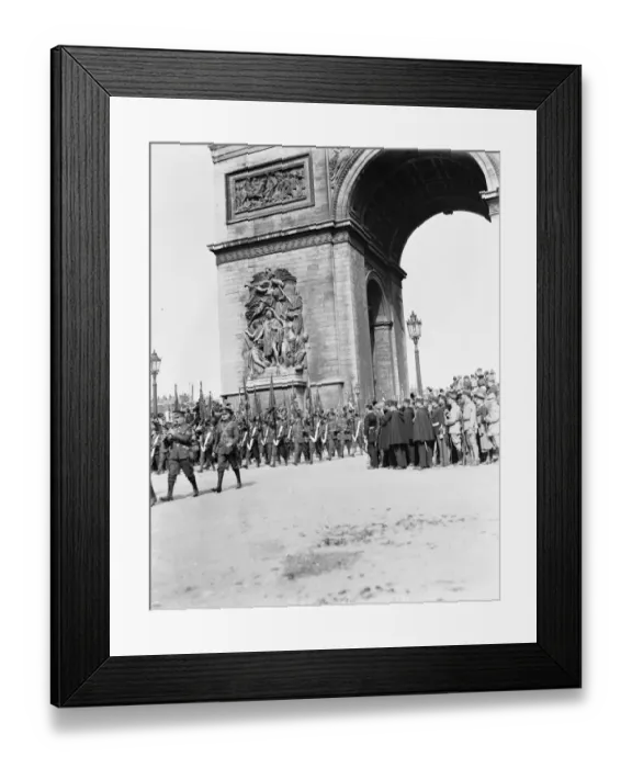 Framed Print : Paris Victory March Scots Guards in the procession 14 July 1919 Framed Print : Paris Victory March Scots Guards in the procession 14 July 1919